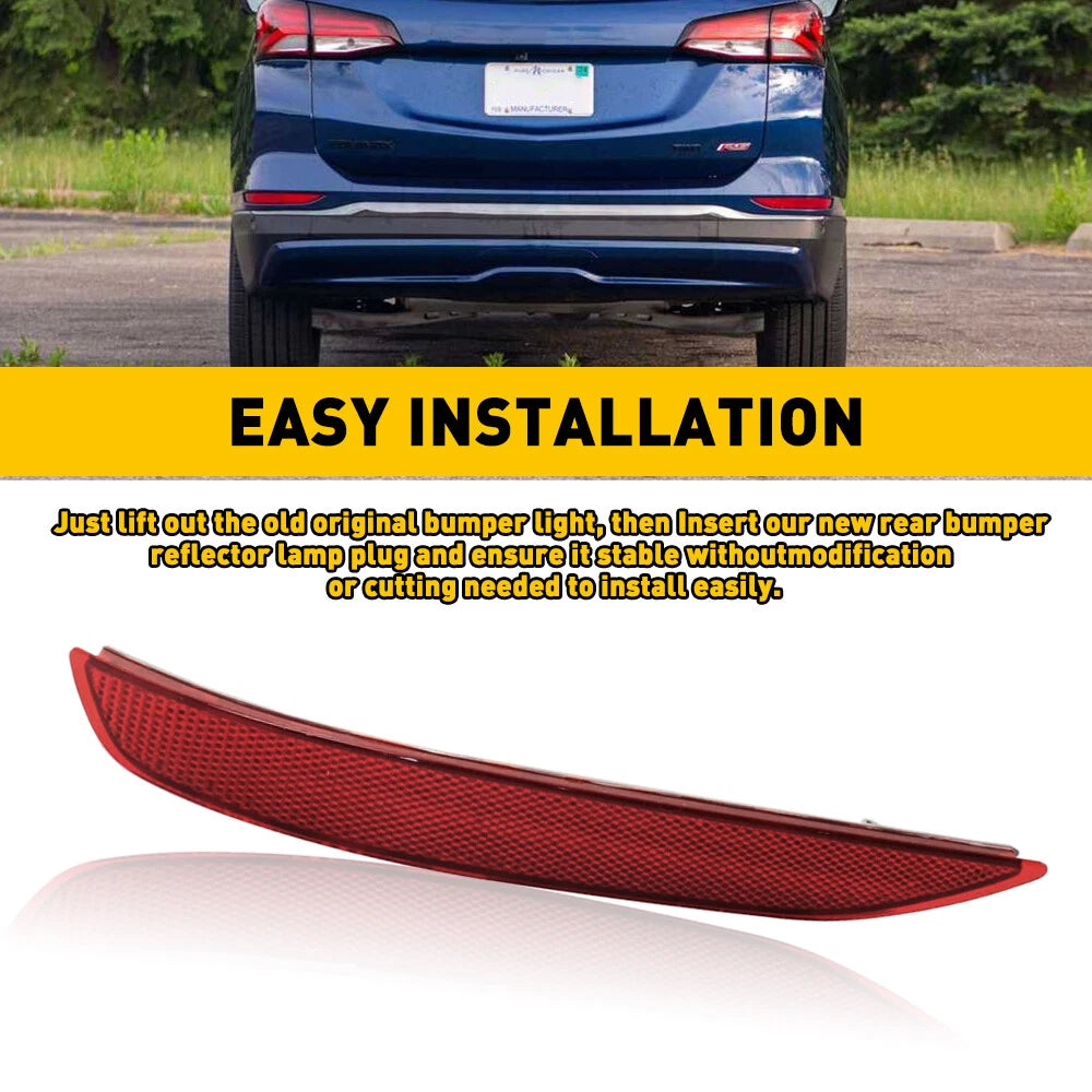 Left Rear Bumper Reflector Light for Chevrolet Equinox (2018-2022)