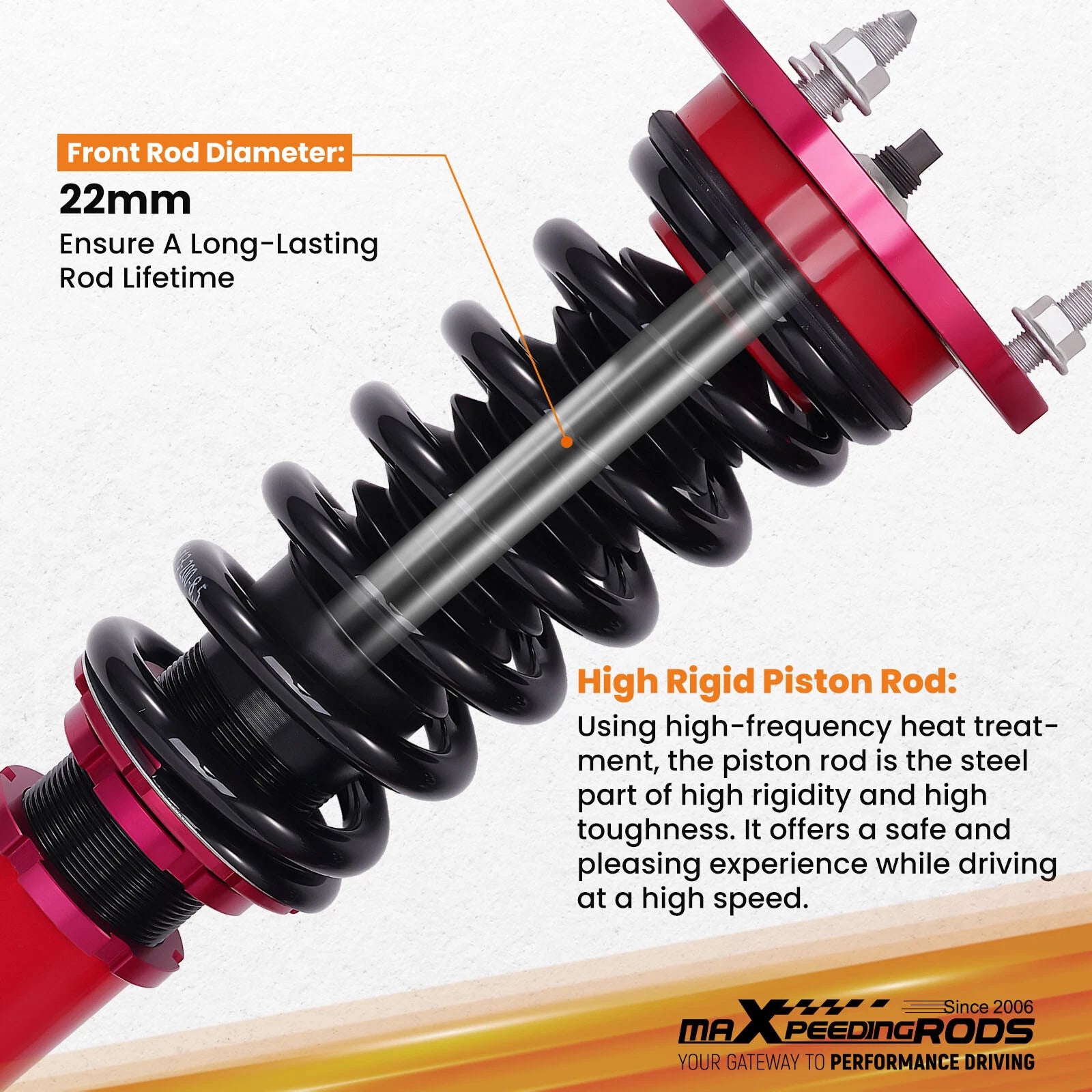 Adjustable Coilovers Suspension Kit for Lexus IS250/IS350 RWD (2014–2016)