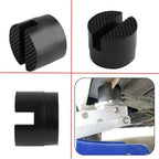 1x Rubber Slotted Rail Adapter Floor Jack Guard Protector Pad Frame Black