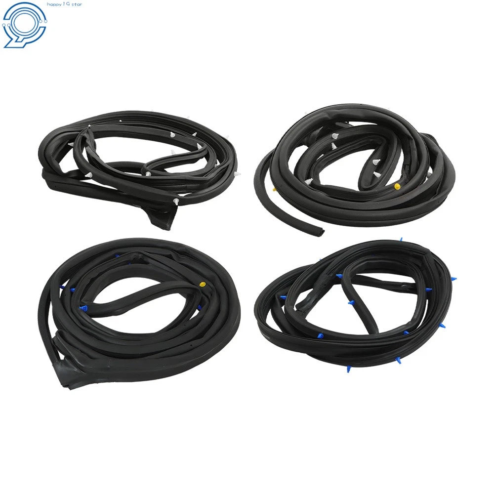 Set of 4 Door Weatherstripping for Honda CR-V (2002–2006) Rubber