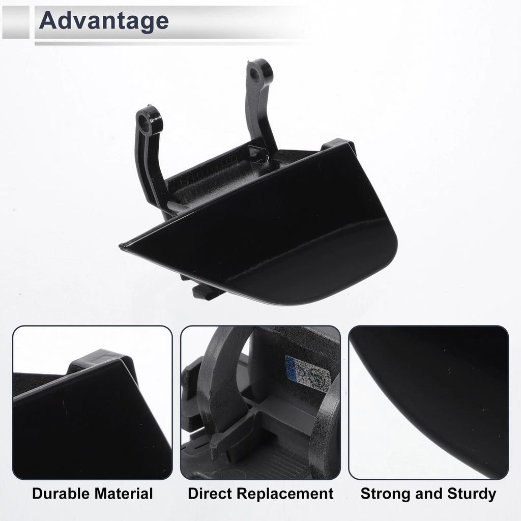 Bumper Headlight Washer Nozzle Cover Cap for BMW 750i (2016–2020) Black