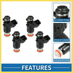 Fuel Injector for Honda Civic 2001-2005 DX, LX 1.7L - 4 x Black Injectors