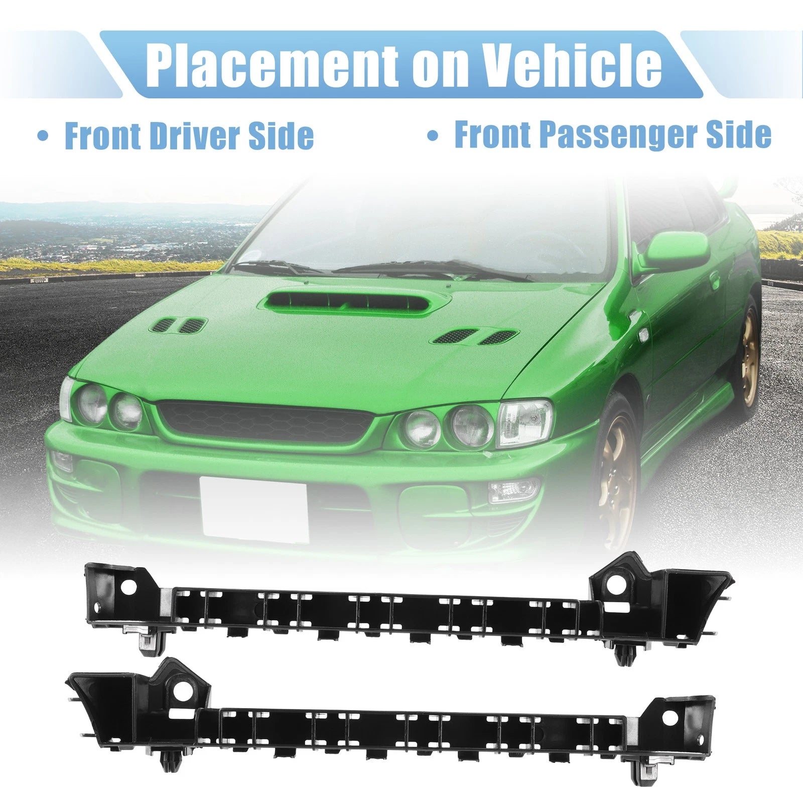 1 Pair Front Bumper Mounting Bracket for Subaru (57707FG012/57707FG002)