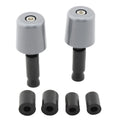 Handlebar Grips for Universal Motorcycle (1.5 in/38.1mm) - Grey