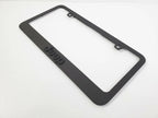 Matte Black Premium License Plate Frame with Script Emblem for Jeep (2007–2025)