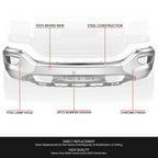 Front Bumper Cover for GMC Sierra 1500 Limited (2016–2019)
