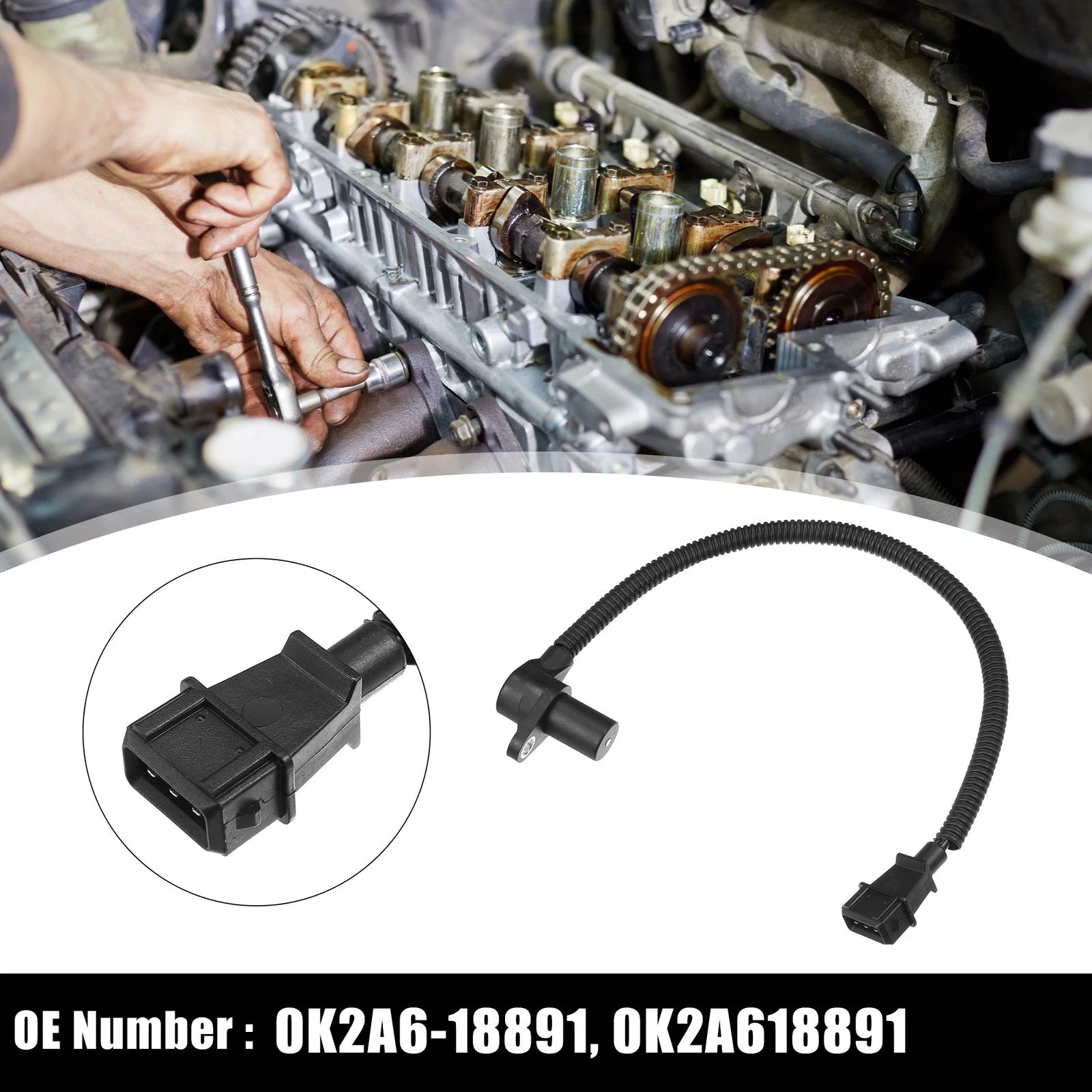 Crankshaft Position Sensor 0K2A6-18891 for Kia Sedona (1998–2007)
