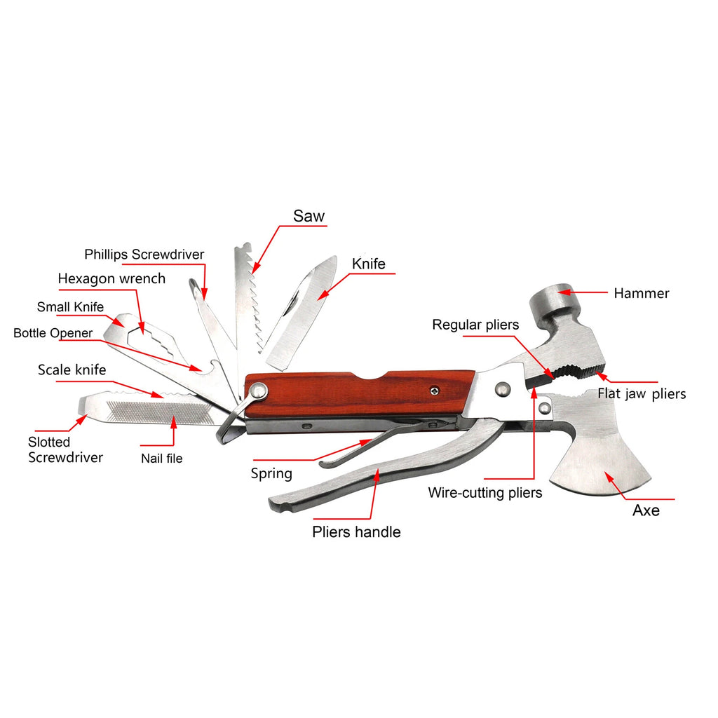Multi Function Survival Tools Set for Camping and Emergency Use