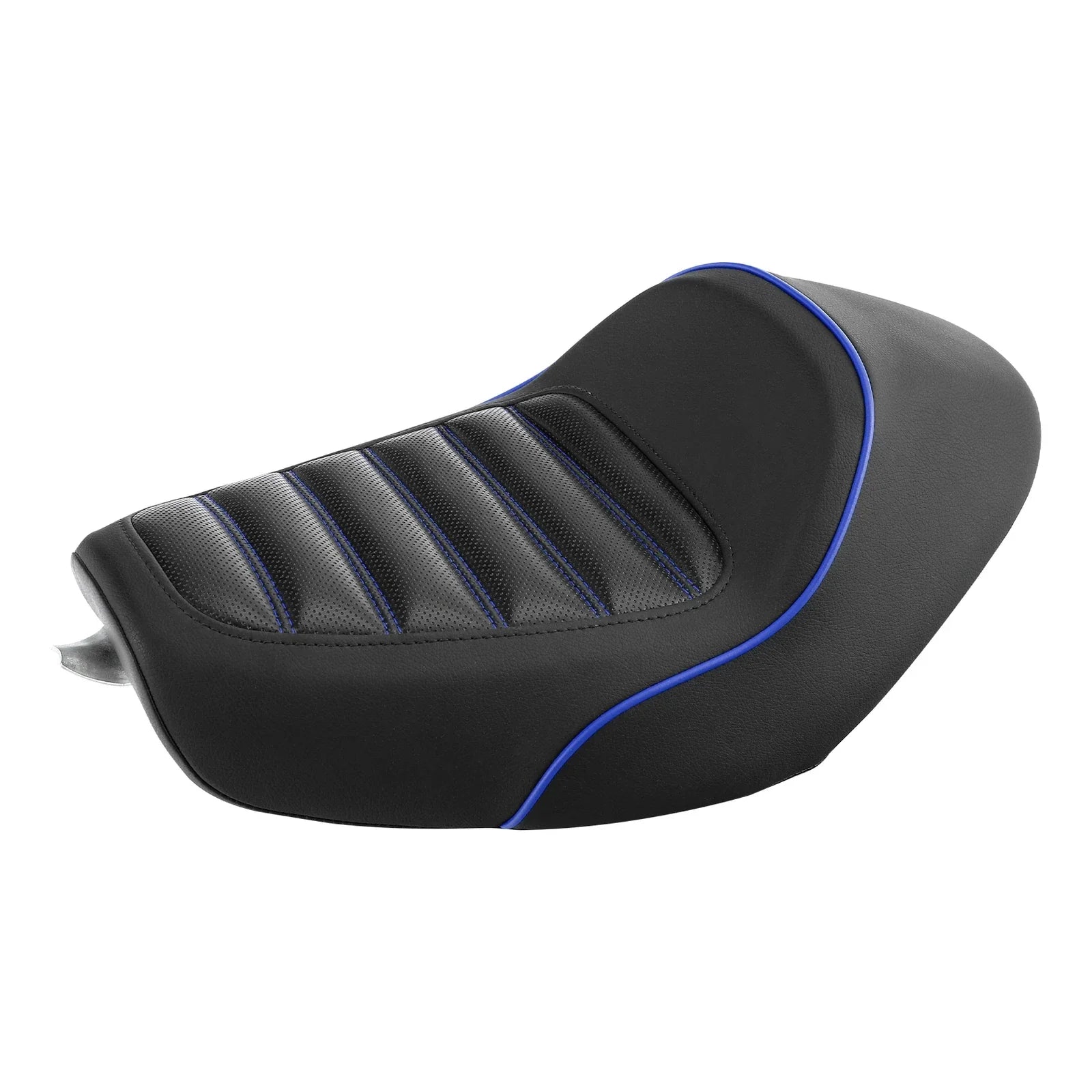 Black Blue Front Solo Driver Seat for Harley Sportster XL883 1200 (2010-2022)