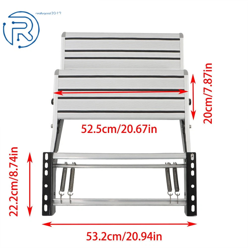 2X Retractable Anti-Slip Steps for RV Camper