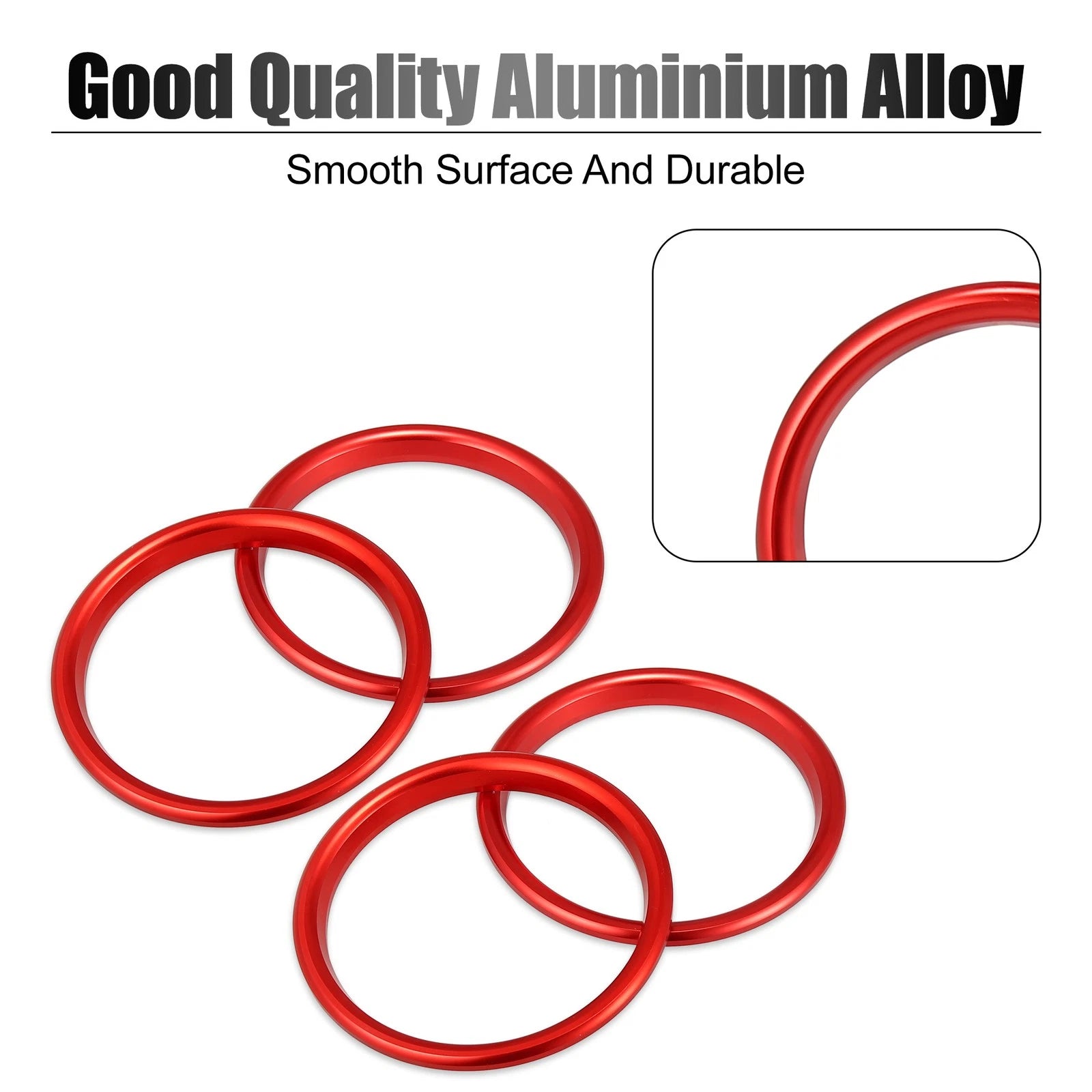 Set of 4 Car Vent Ring Outer Trim for Audi A3 