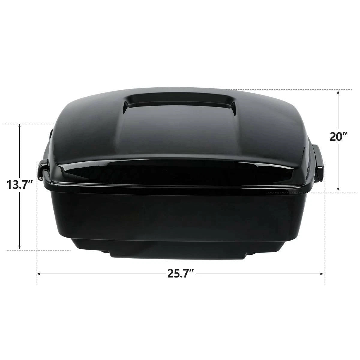 Trunk Pad Backrest Mount Rack Base Plate for Harley Touring (2014–2026)