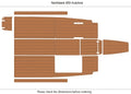 EVA Pad Teak Deck Flooring Mat for Northbank 650 Hutchins