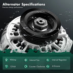 Alternator for Acura Integra 1.8L (1996–2001) 31100-P72-013, 101211-9310