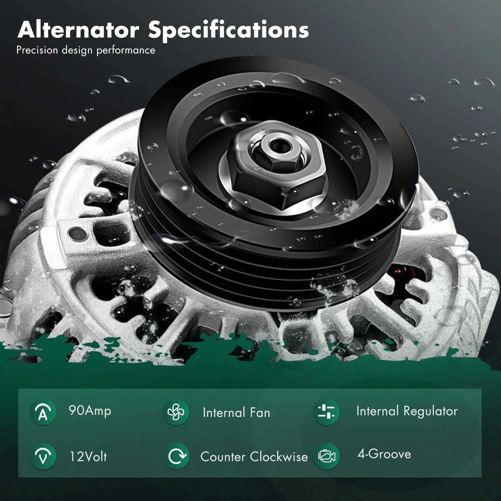 Alternator for Acura Integra 1.8L (1996–2001) 31100-P72-013, 101211-9310