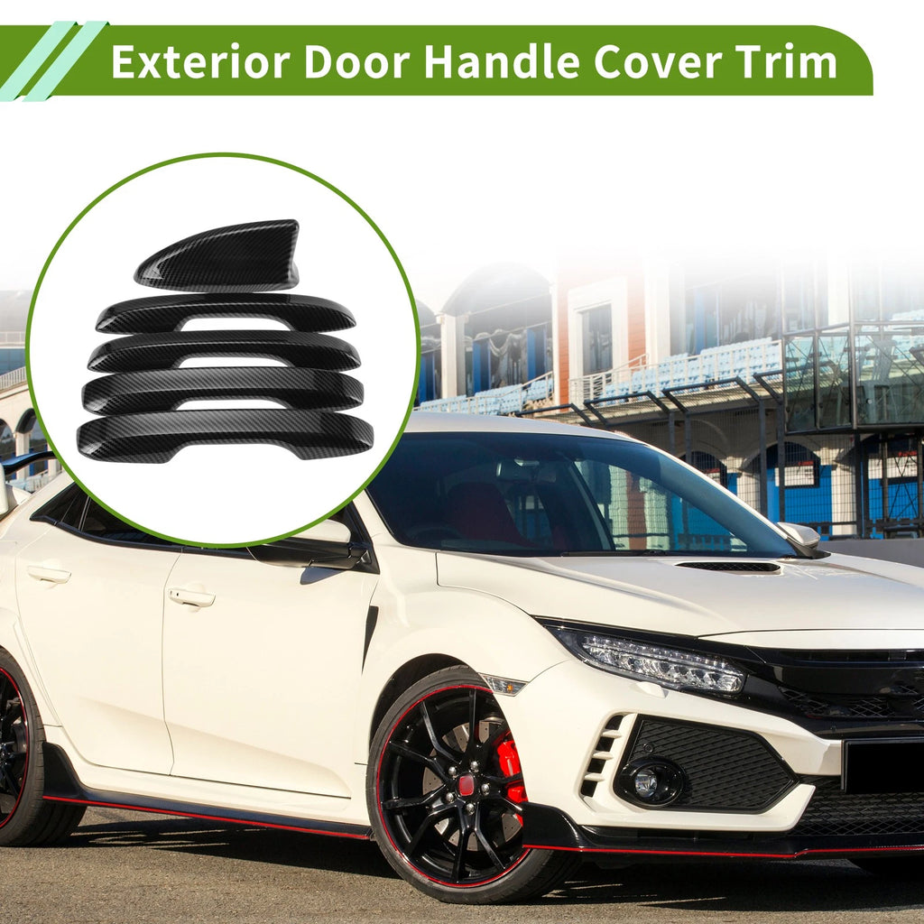 Door Handle Cover Set for Honda Civic (2022–2026) Carbon Fiber Black