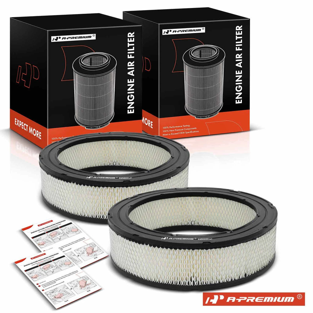 2x Engine Air Filters for Chevy Malibu and Impala (1959–1966)