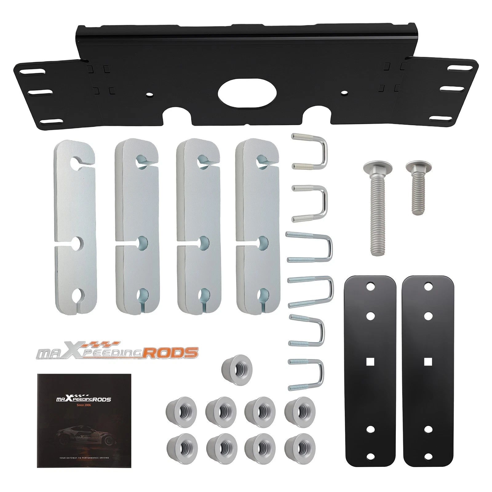 Black Steel Plow Mount for Polaris Sportsman 335 500 570 700 (1998–2024)