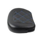 Blue Stitching Passenger Bar Backrest Pad for Harley Electra Glide