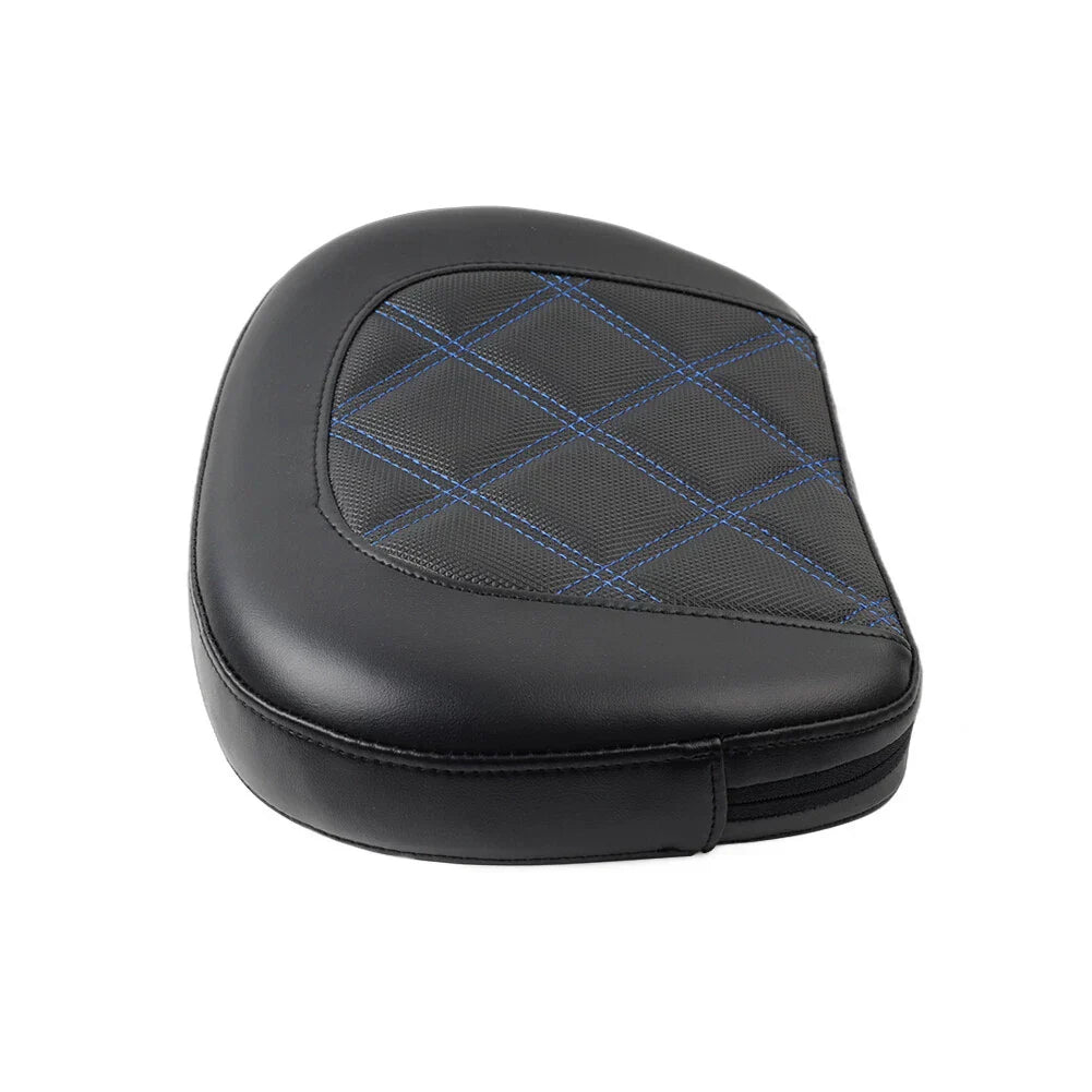 Blue Stitching Passenger Bar Backrest Pad for Harley Electra Glide