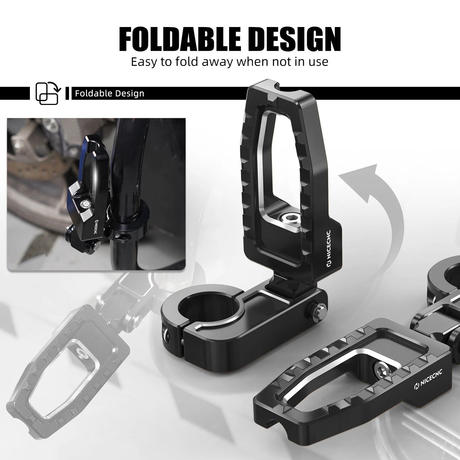 1.25" Engine Guard Footpegs for Harley Ultra Limited FLHTK (2014–2023)