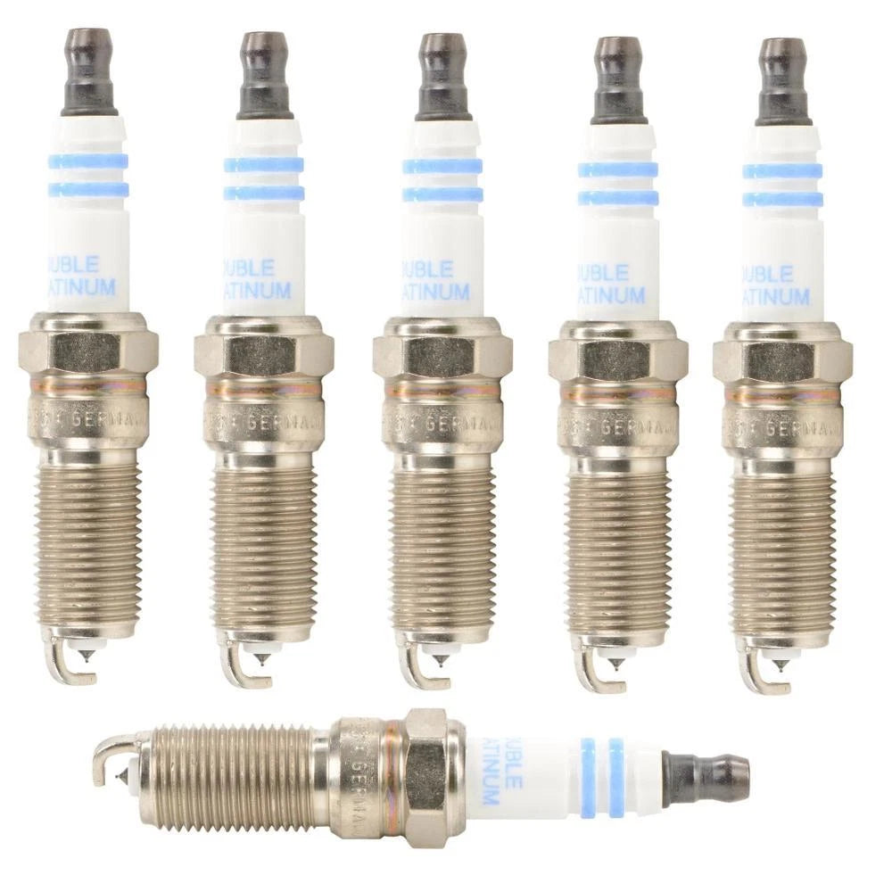 Set of 6 Bosch OE Fine Wire Double Platinum Spark Plugs for Buick Ford Mazda