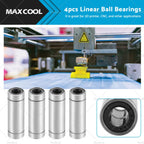 LM8UU Linear Ball Bearings 8x15x45mm for 3D Printer CNC (Suitable)