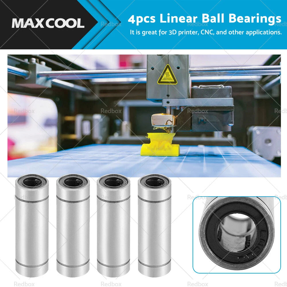 LM8UU Linear Ball Bearings 8x15x45mm for 3D Printer CNC (Suitable)