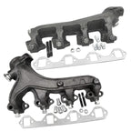 2X Exhaust Manifold with Gasket Kit for Ford F-150 250 350