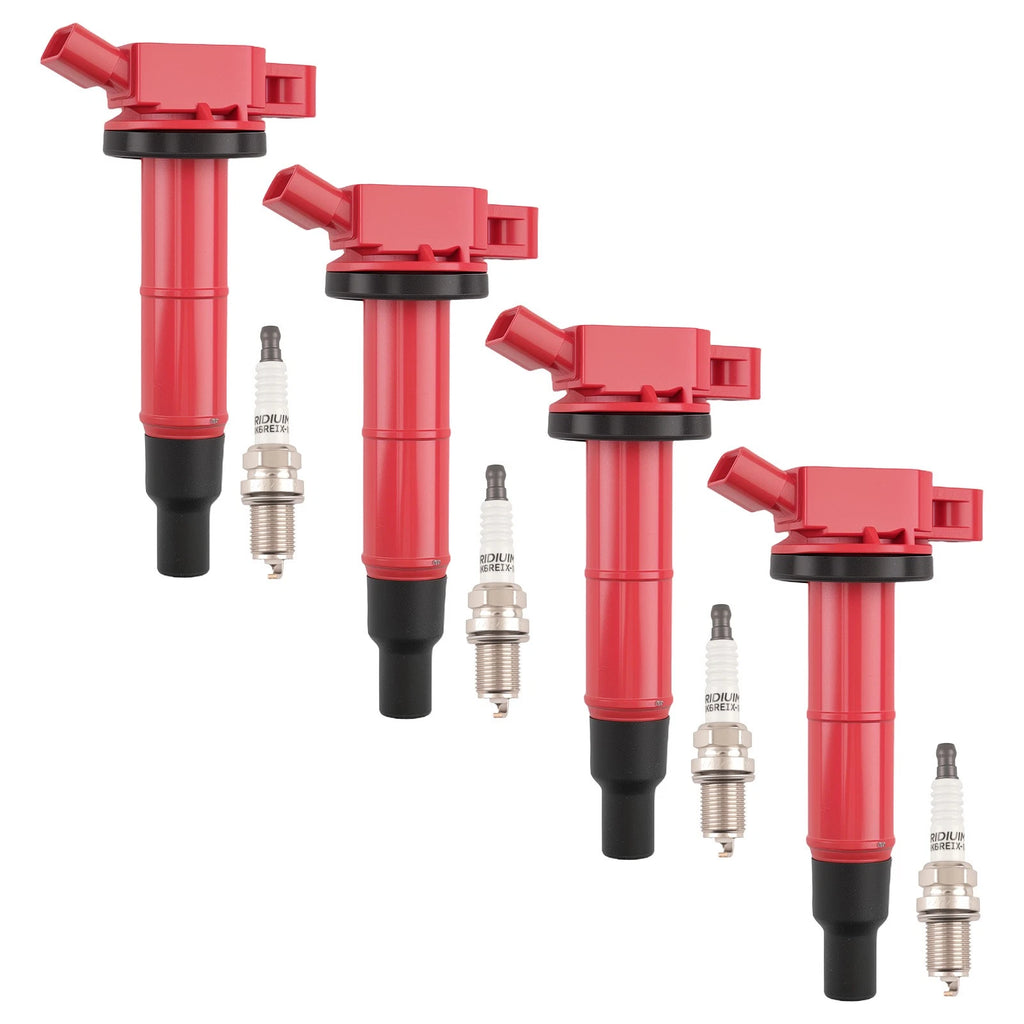 4X Ignition Coil + Iridium Spark Plug for Scion tC xB 2.4L (2005–2015) UF333
