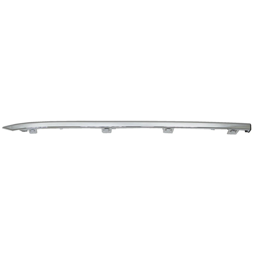 Replacement Chrome/Textured ABS Plastic Rear Passenger Side Bumper Cover Molding