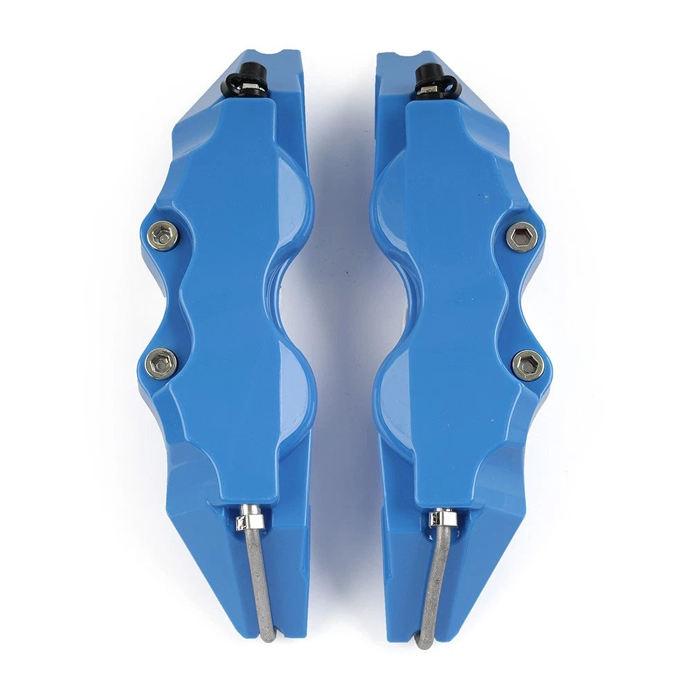 Brake Caliper Cover Set of 2 Small 3D Style Blue Universal