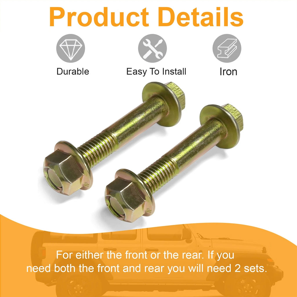 Sway Bar Lower Link Bolts for Jeep Wrangler JK JL Gladiator JT (2007–2023)
