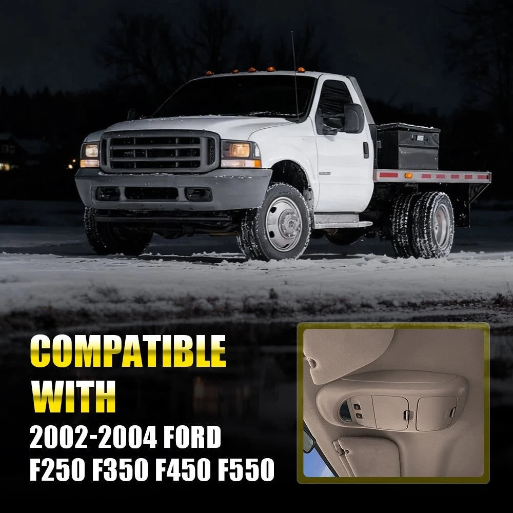 OEM Tan Overhead Console for Ford F-250 F-350 Super Duty (2002–2004)
