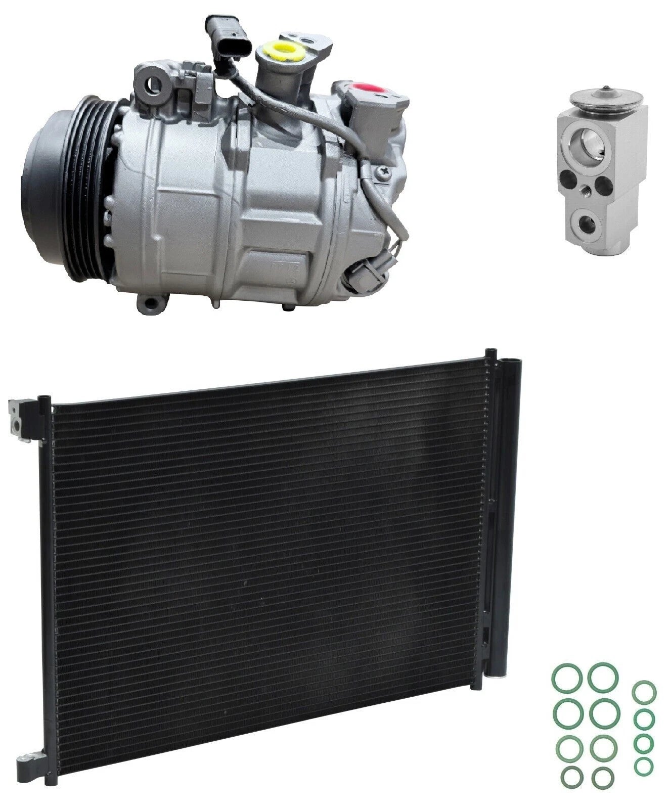 AC Compressor Kit With Condenser for Mercedes C63 AMG 4.0L (2017–2018)