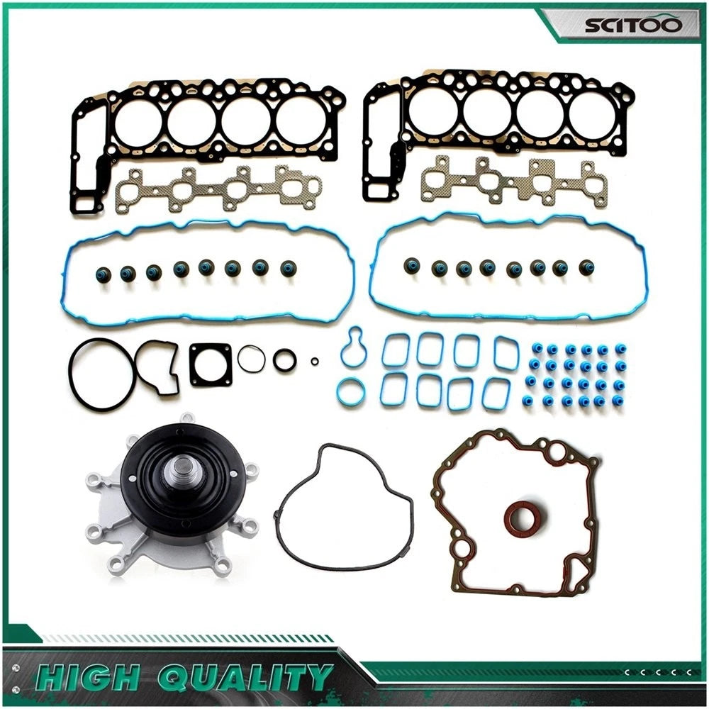 Timing Cover Gasket & Water Pump Head Gasket Set for Dodge Durango (2002–2003)