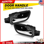 Set of 2 Interior Door Handles for Honda Accord (2003–2007) Chrome Black