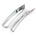 Set of 2 ABS Chrome Rear Fog Light Lamp Cover Trim for Subaru Forester (2013–2018)