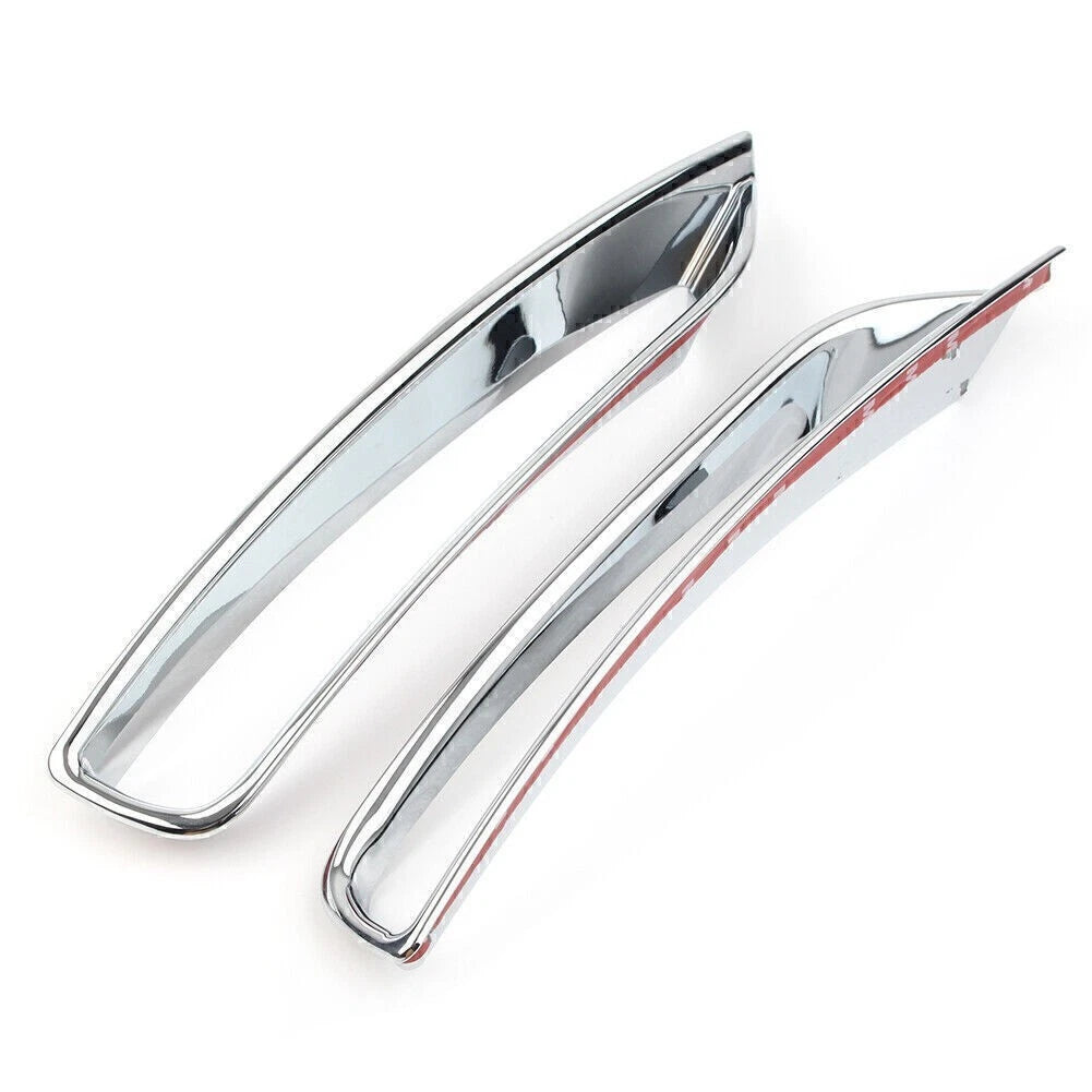 Set of 2 ABS Chrome Rear Fog Light Lamp Cover Trim for Subaru Forester (2013–2018)