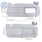 Passenger Side Sunvisor with Mirror for Toyota Corolla (2009-2013)