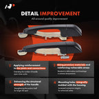 2X Rear Exterior Door Handle for Hyundai Entourage (2007–2008) Kia Sedona