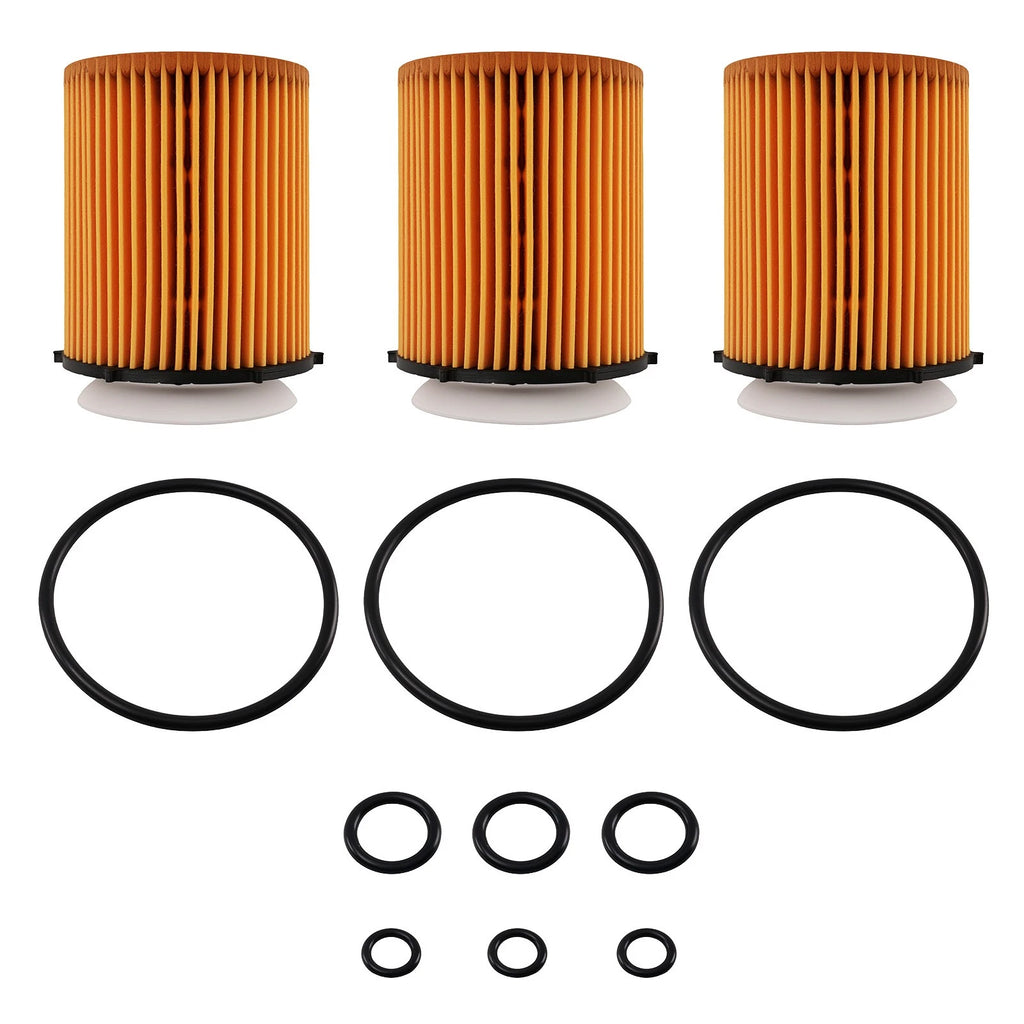 3X Oil Filters HU7116z for Mercedes-Benz A-Class C-Class E-Class CLA GLA GLB GLC GLE (2013–2023)
