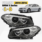 HID Xenon Headlights Pair for BMW F10 528i 535i 550i (2014–2016)