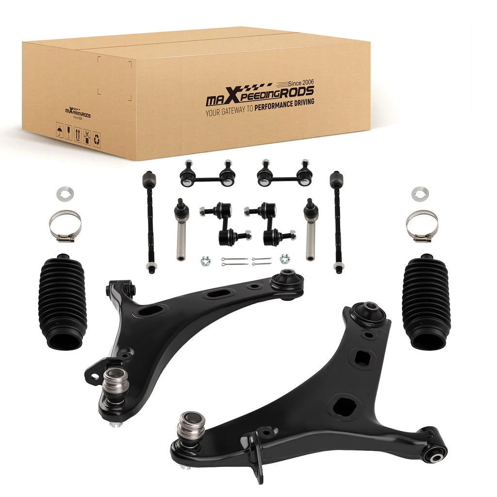 Front Lower Control Arm Tie Rods Sway Bar End Link for Subaru Legacy (2010–2019)