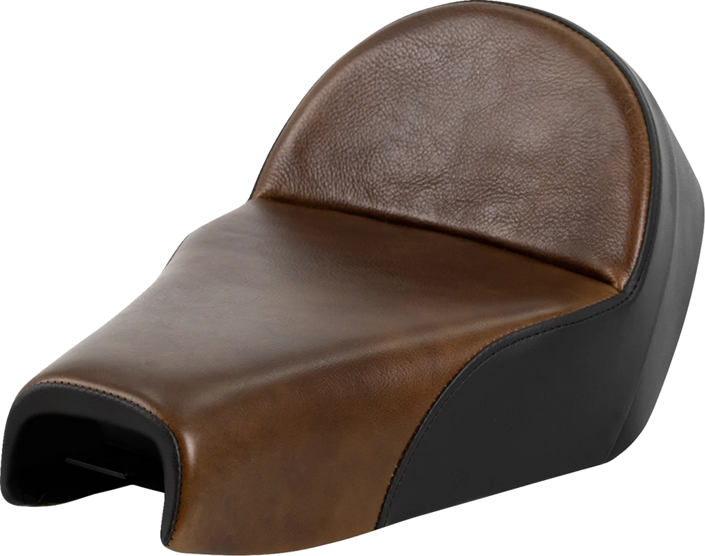 Saddlemen Lariat Solo Seat for XL (2004–2022) - Distressed Leather, 4.5 Gal Tank