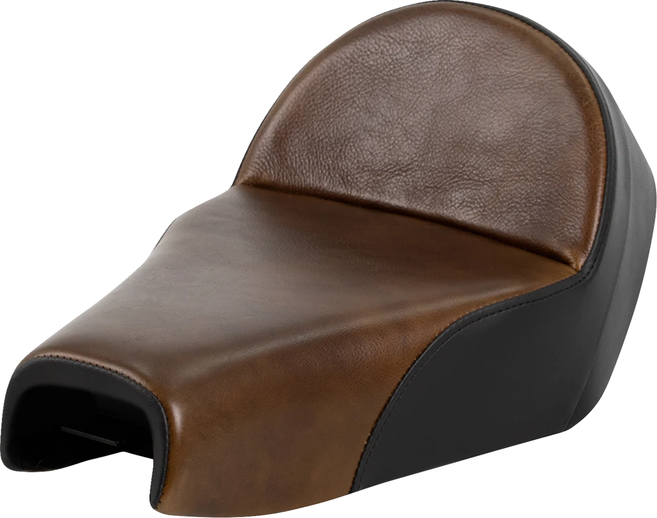 Saddlemen Lariat Solo Seat for XL (2004–2022) - Distressed Leather, 4.5 Gal Tank