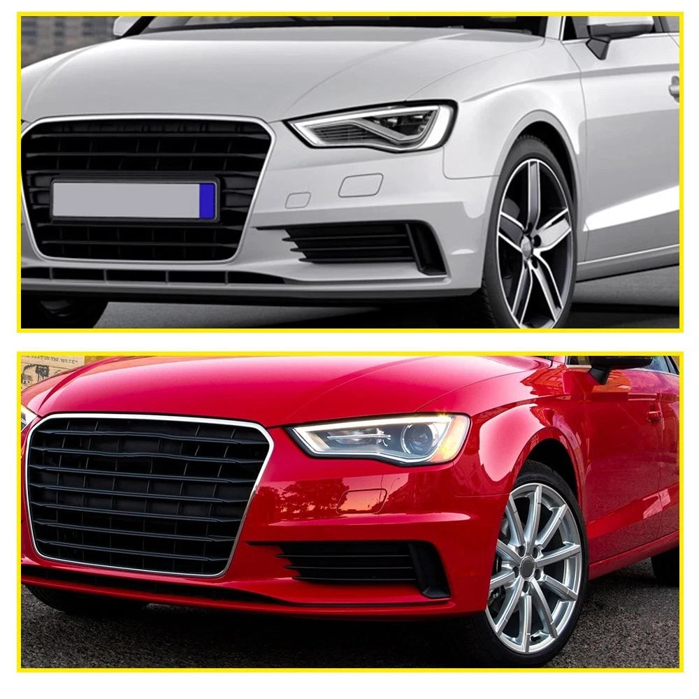 Front Bumper Fog Light Lamp Cover Grille for Audi S3 A3 (2013–2017) Left