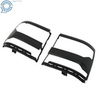 Pair of Black Headlight Trim Bezels for Chevy Silverado 1500 (2016–2018)
