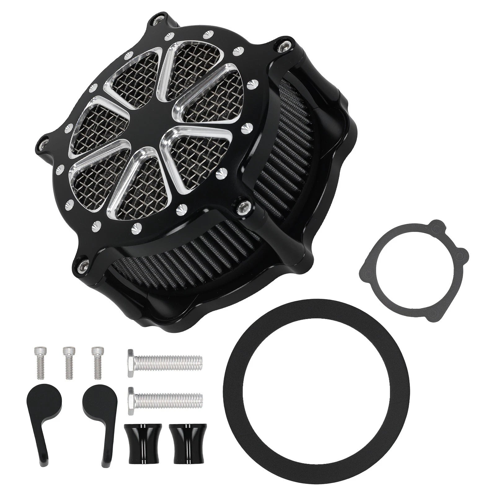 Air Filter Intake CNC Cut Air Cleaner Kit for Sportster XL (2004–2022)