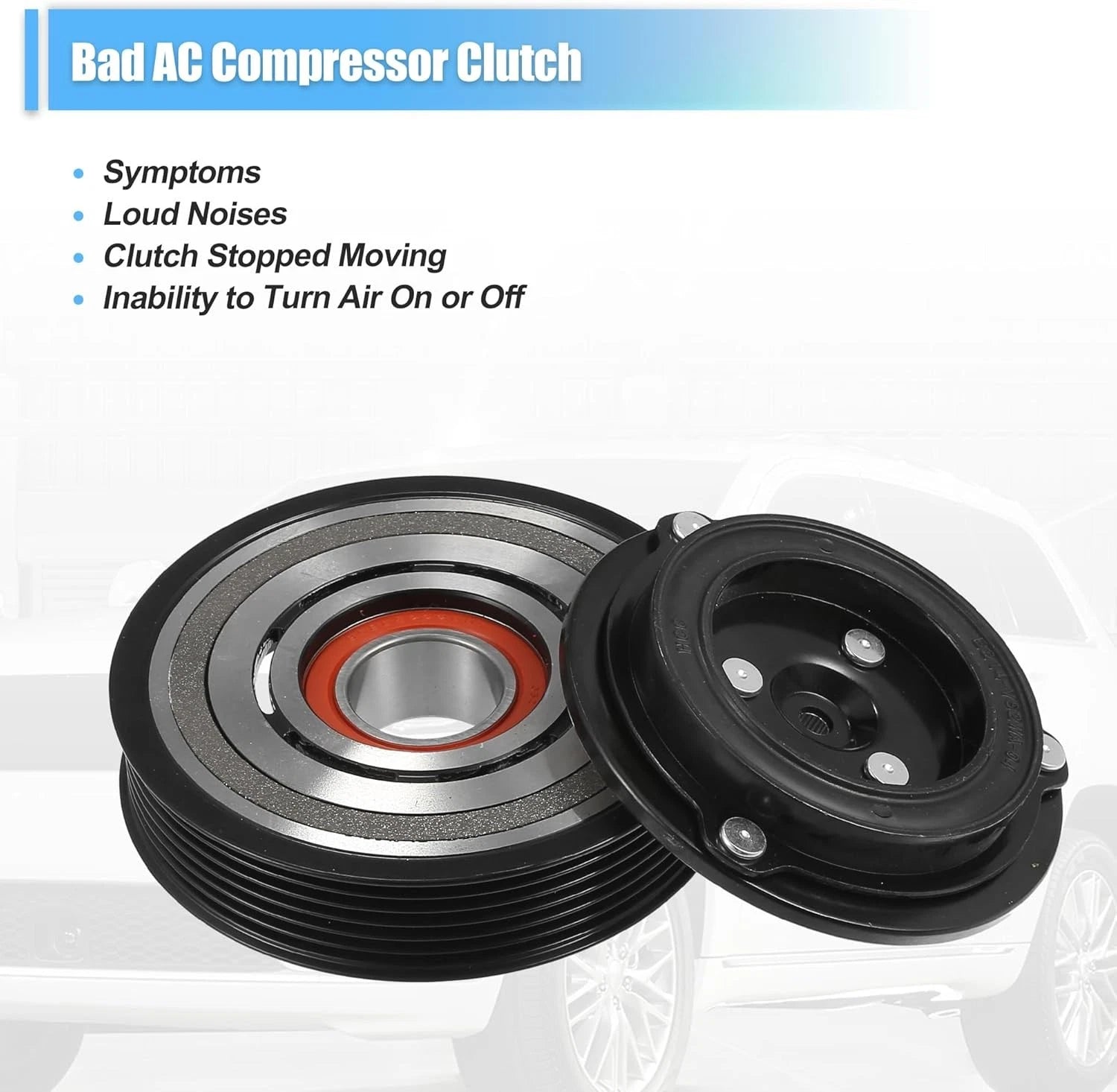 AC Compressor Clutch Kit Coil Pulley for Jeep Wrangler (2012–2018)